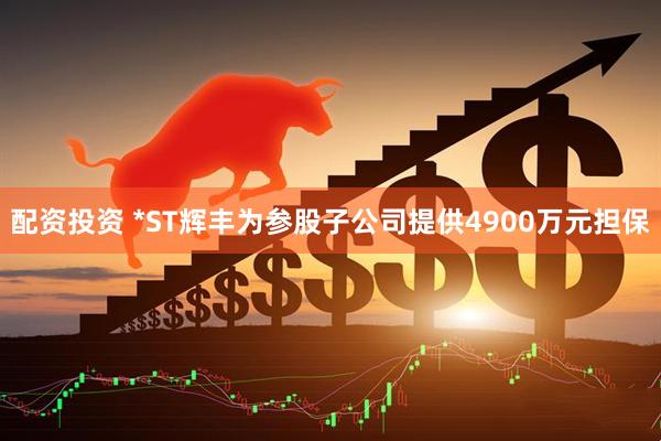 配资投资 *ST辉丰为参股子公司提供4900万元担保